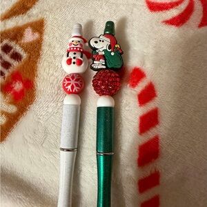 Cute snoopy Christmas beaded pen